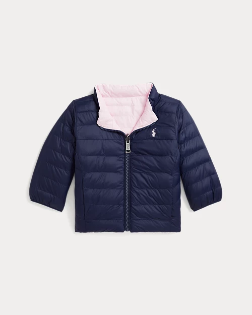 Polo Ralph Lauren 100 gr double face rosa e blu