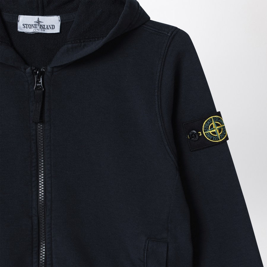 Stone Island Felpa blu con zip
