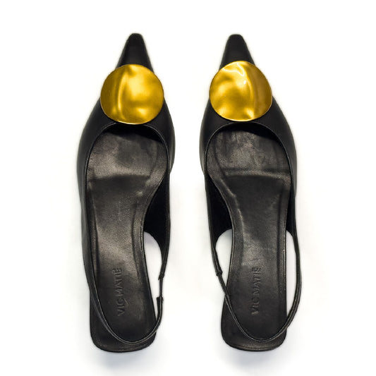 Vic Matiè chanel nera con dettaglio moneta