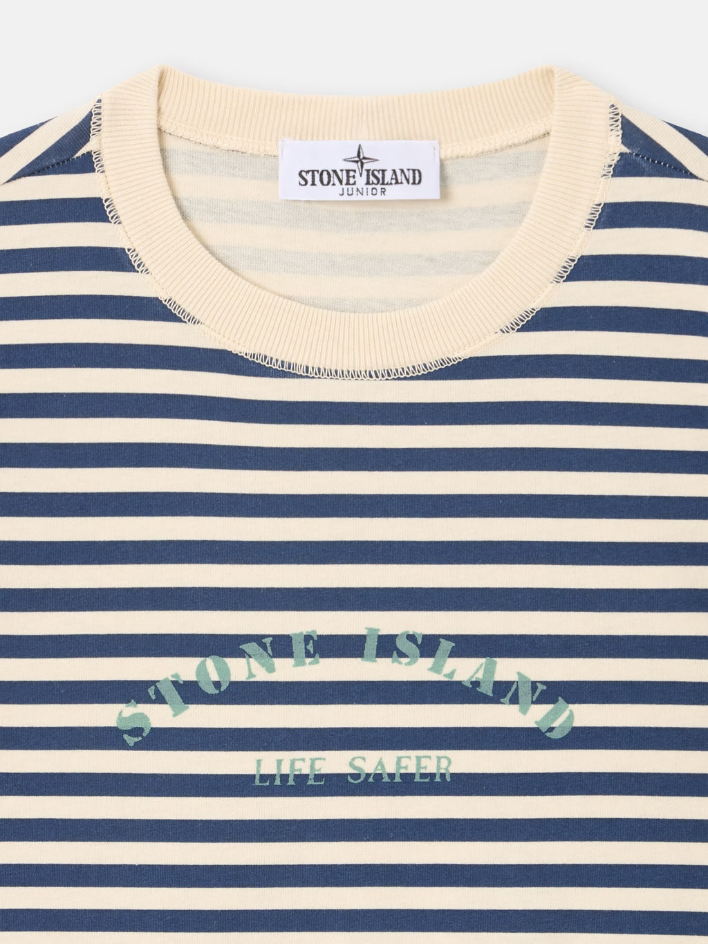 Stone Island T-shirt con stampa a righe