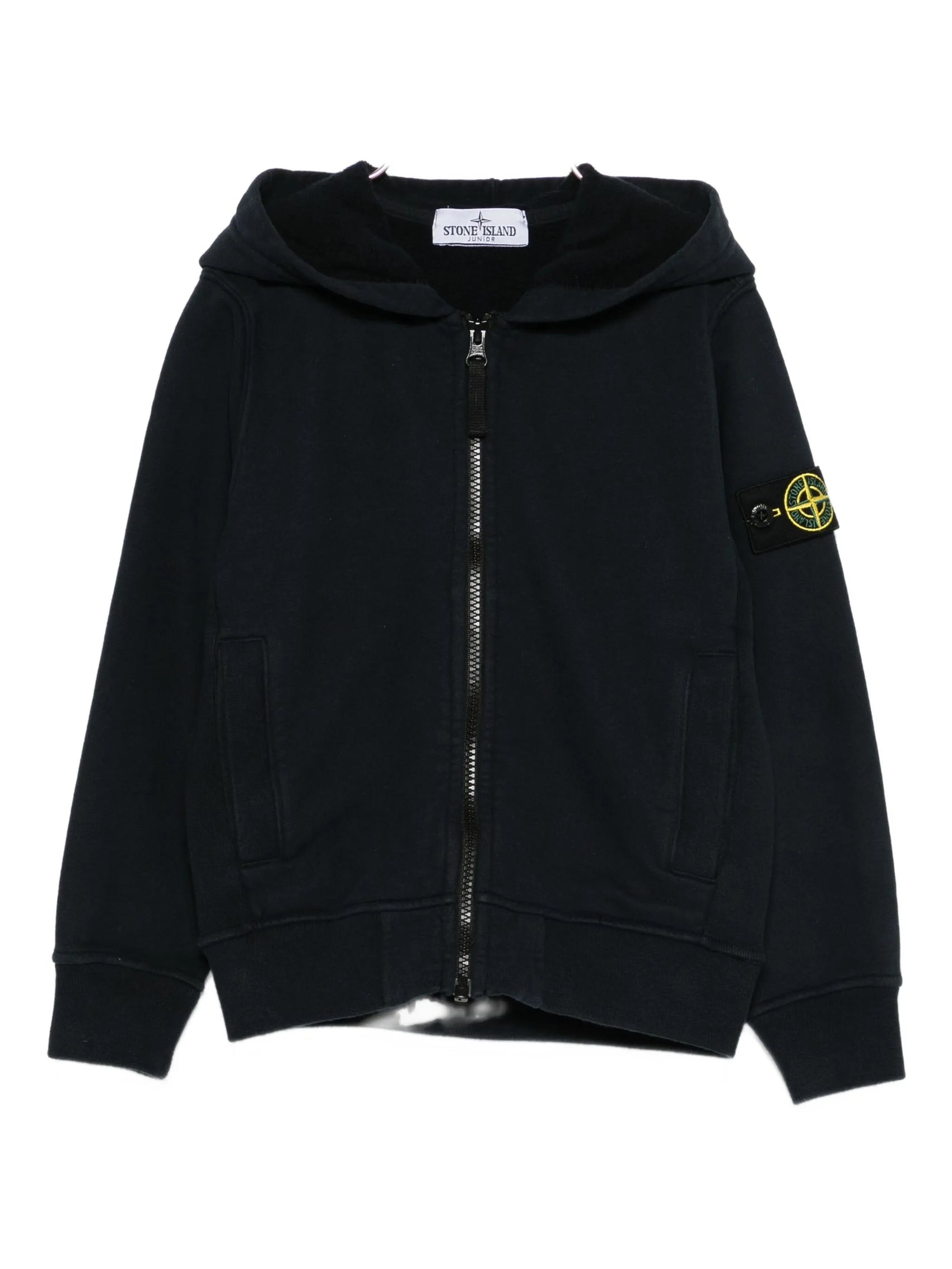 Stone Island Felpa con zip nera