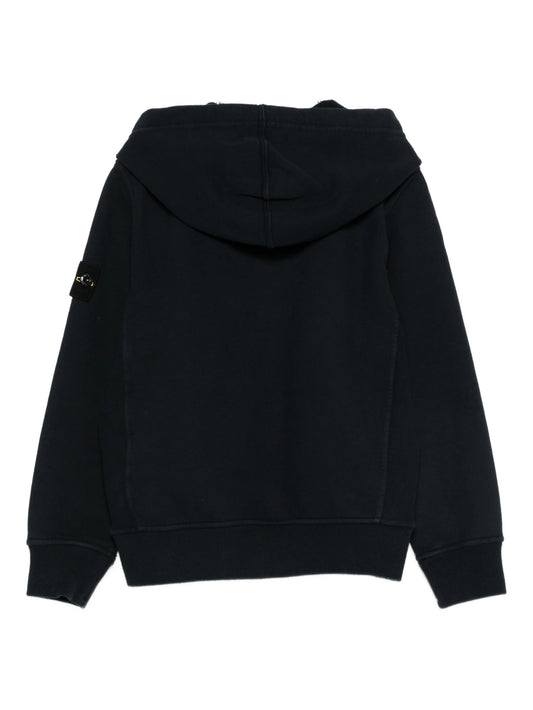 Stone Island Felpa con zip nera