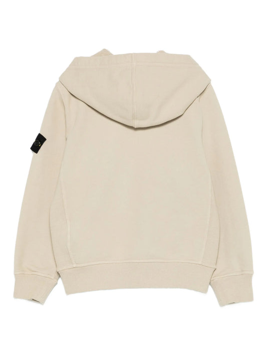 Stone Island Felpa con zip sabbia