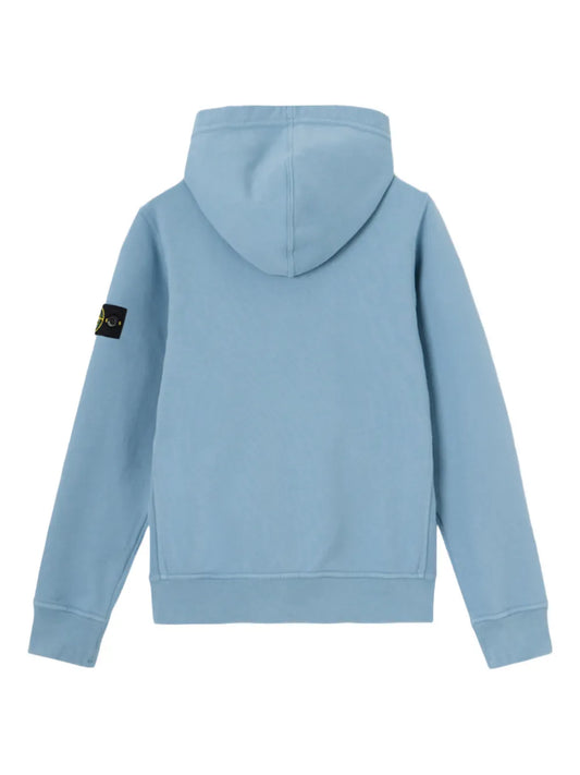 Stone Island Felpa azzurra con zip