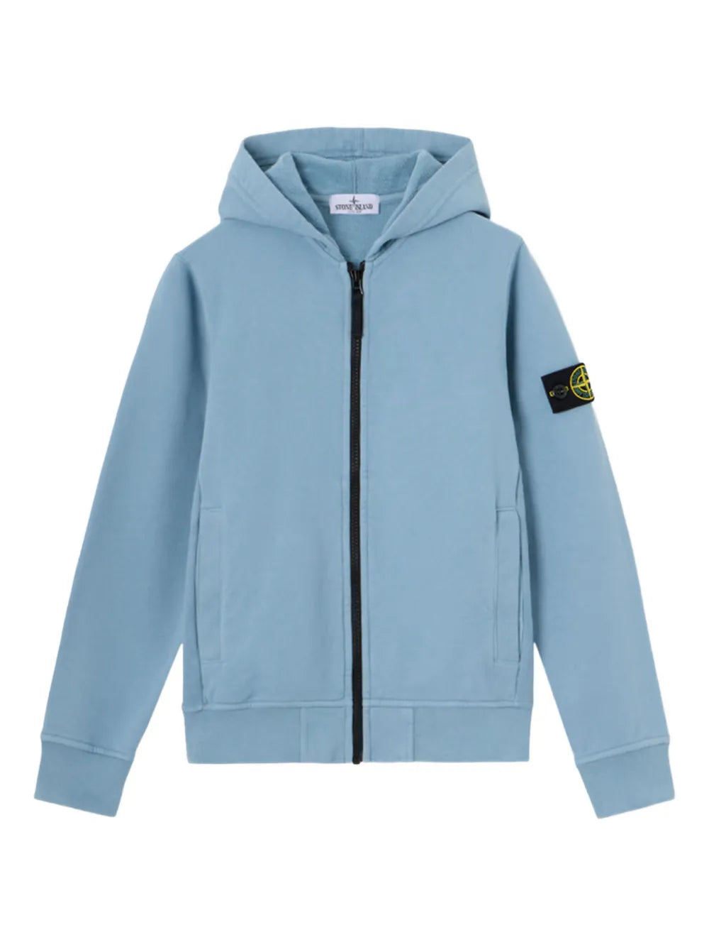 Stone Island Felpa azzurra con zip