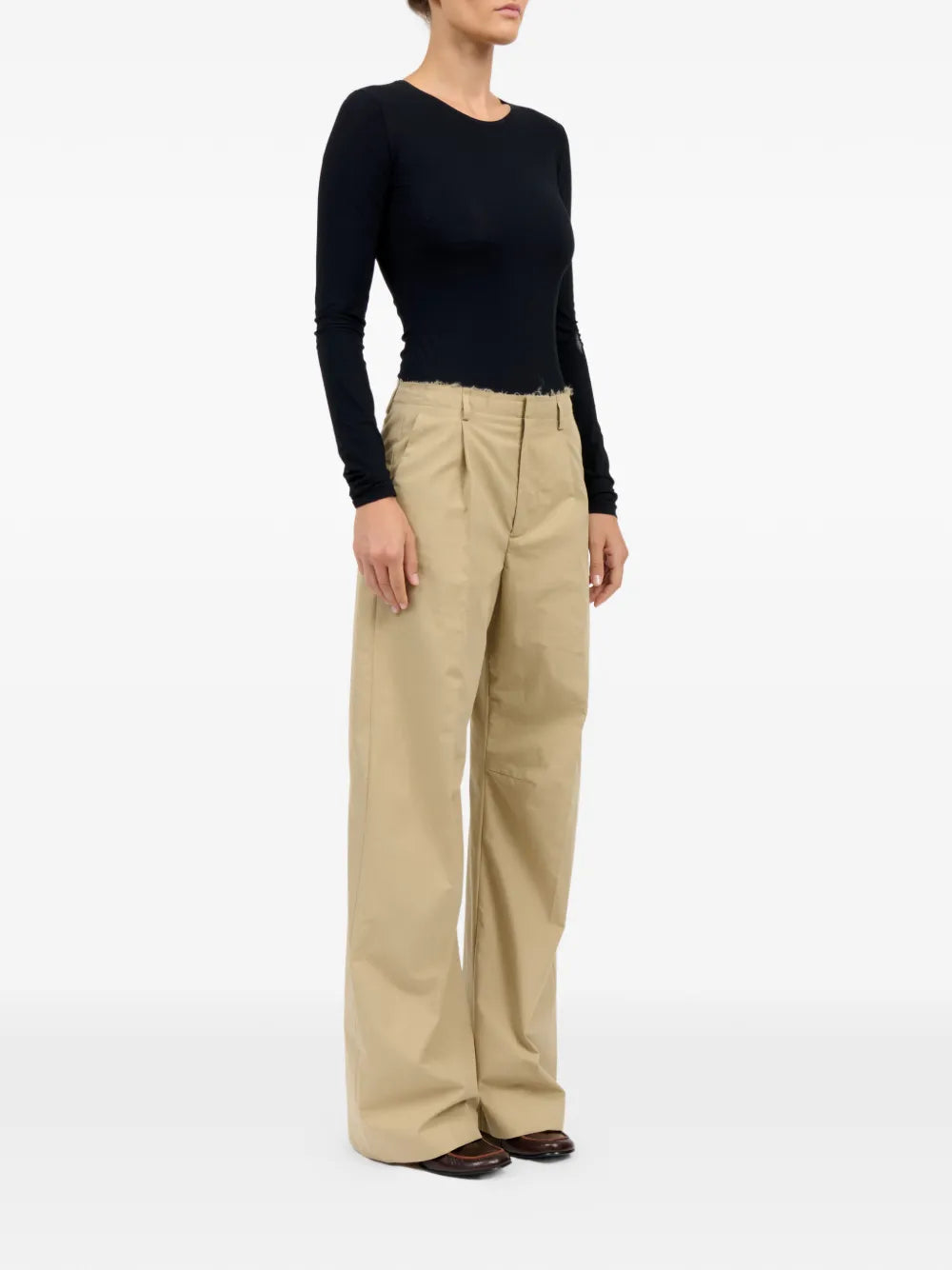 MM6 Margiela chinos beige donna