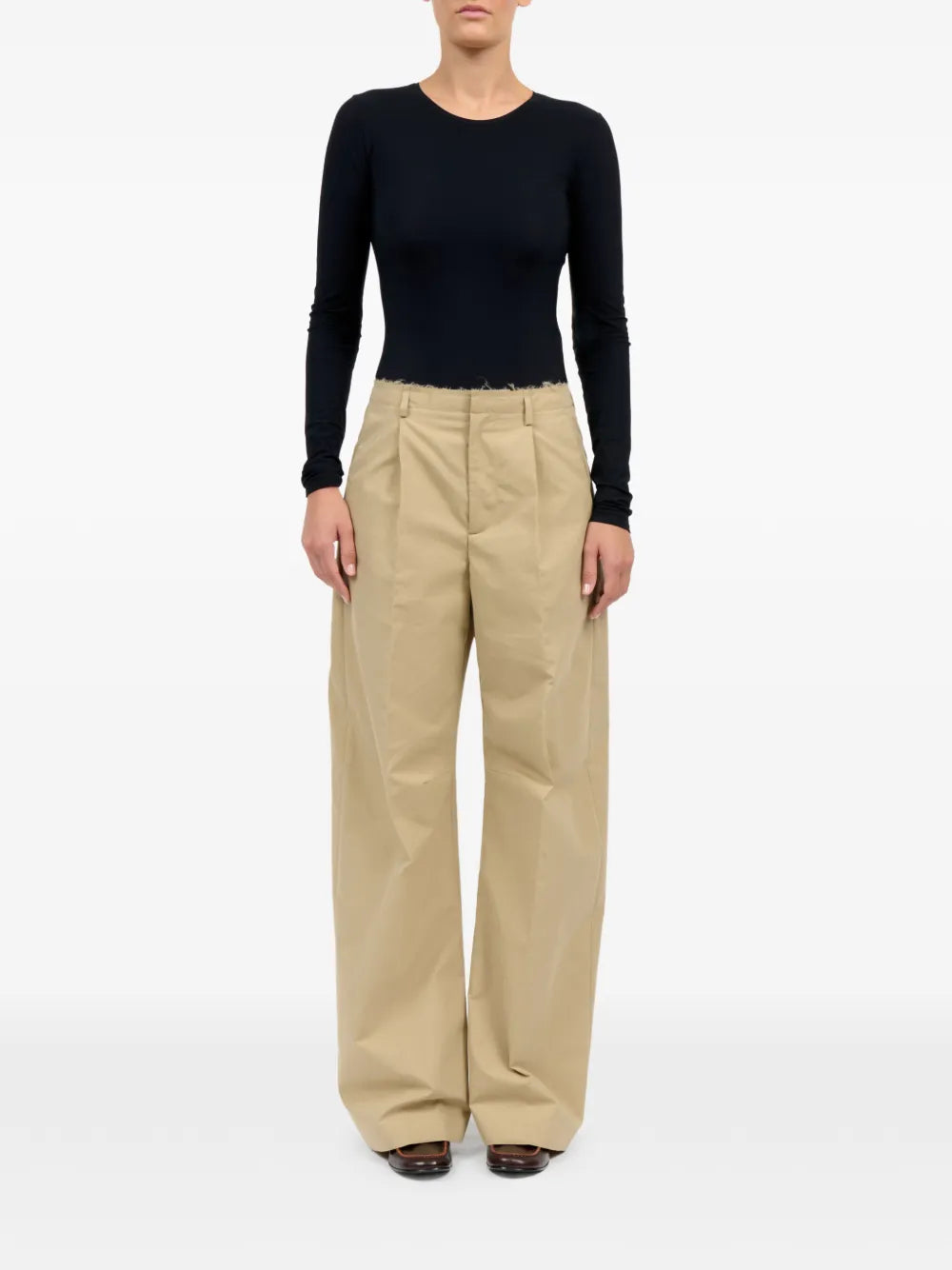 MM6 Margiela chinos beige donna