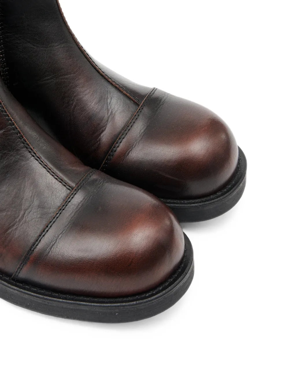 MM6 Margiela Chelsea boots marroni