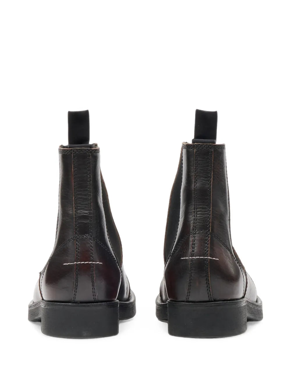 MM6 Margiela Chelsea boots marroni