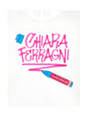Chiara Ferragnit-shirt bianca con logo | Al Monello - Barbieri