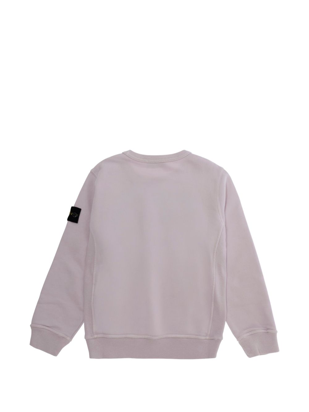 Stone Island Felpa girocollo glicine con badge Compass