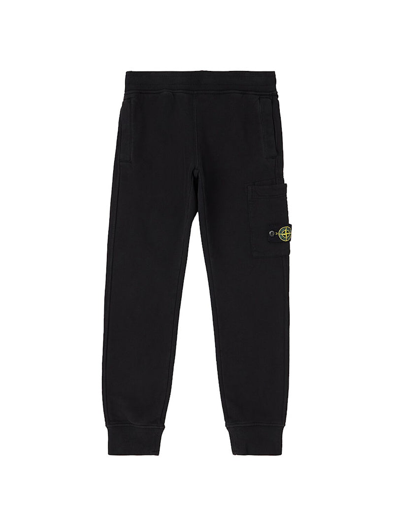 Stone Island Pantalone nero felpa