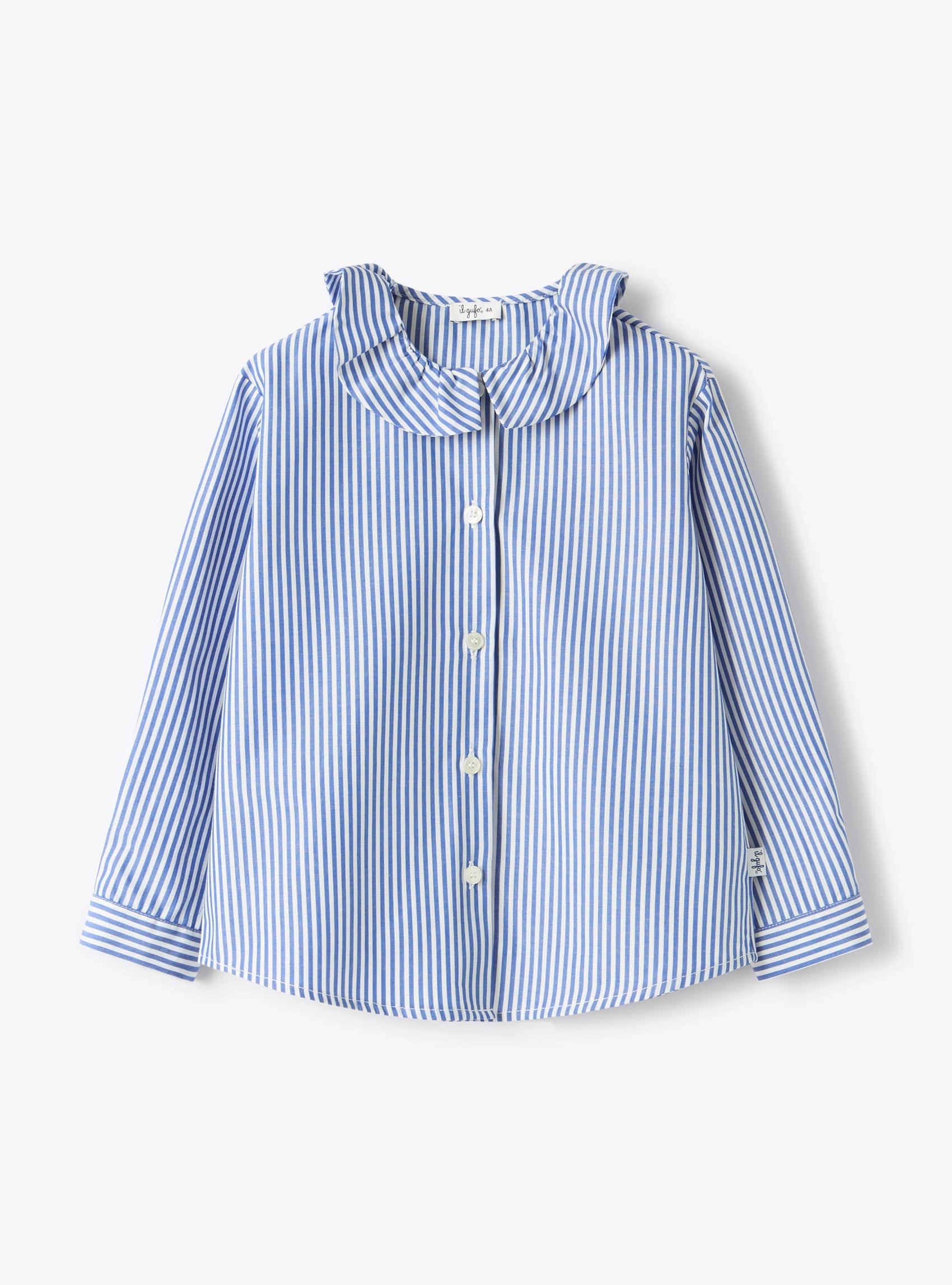 Il Gufo Camicia a righe con volant