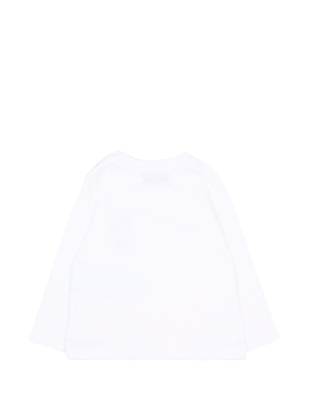 MOSCHINO T-shirt bianca a maniche lunghe con Teddy Bear - retro