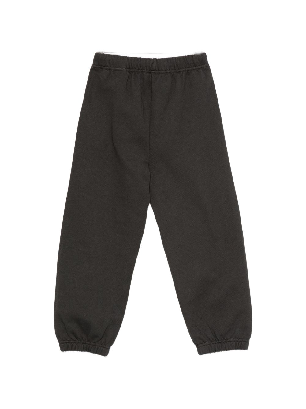 Palm Angels Pantalone tuta nero con logo sulle ginocchia