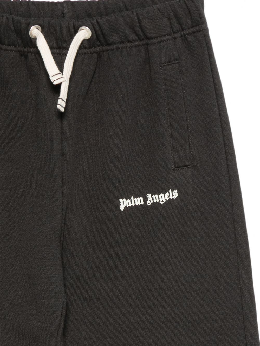 Palm Angels Pantalone tuta nero con logo