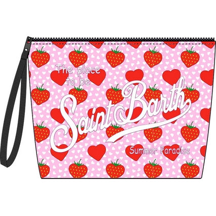 MC2 Saint Barth neoprene bag strawberries and heart