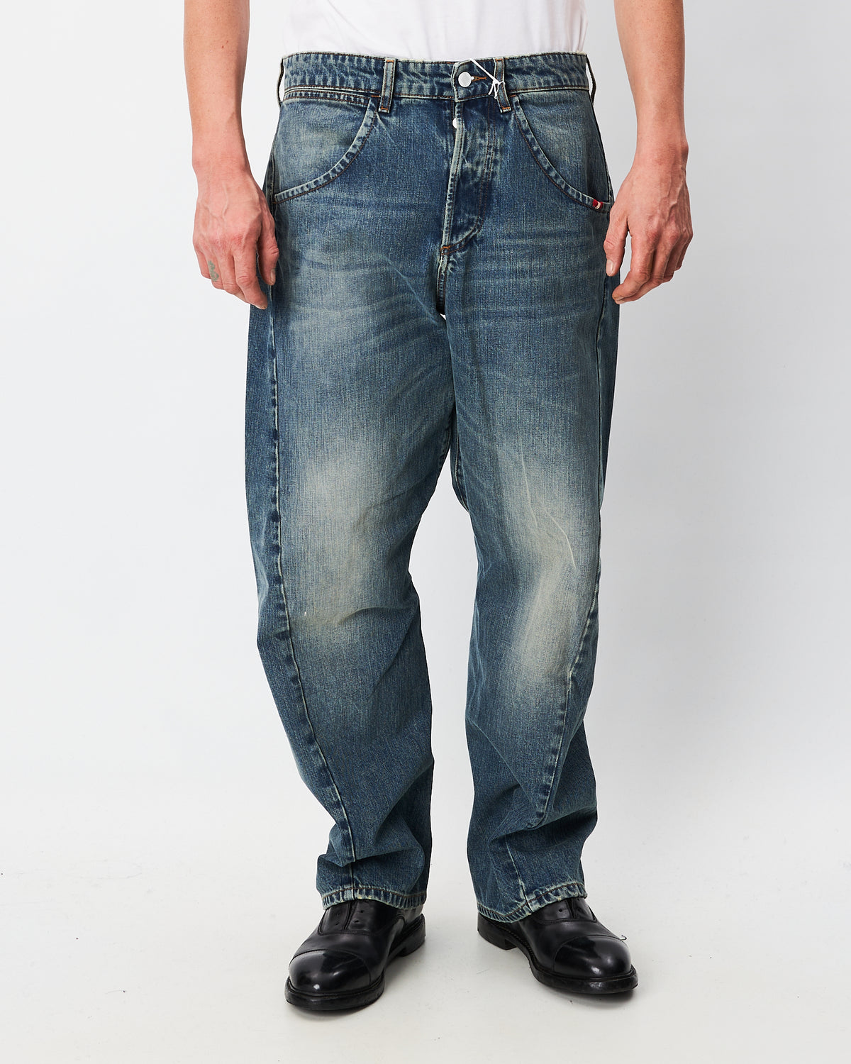 Amish denim uomo modello Over Floor Green
