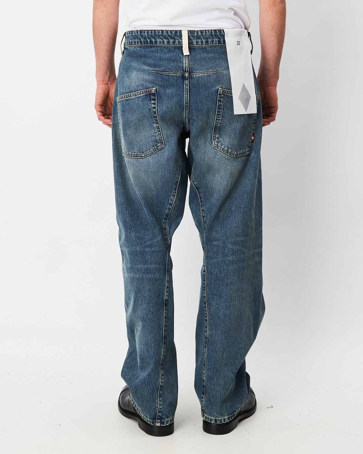 Amish denim uomo modello Over Floor Green