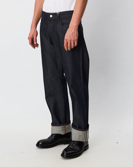 Amish denim uomo modello Raw James