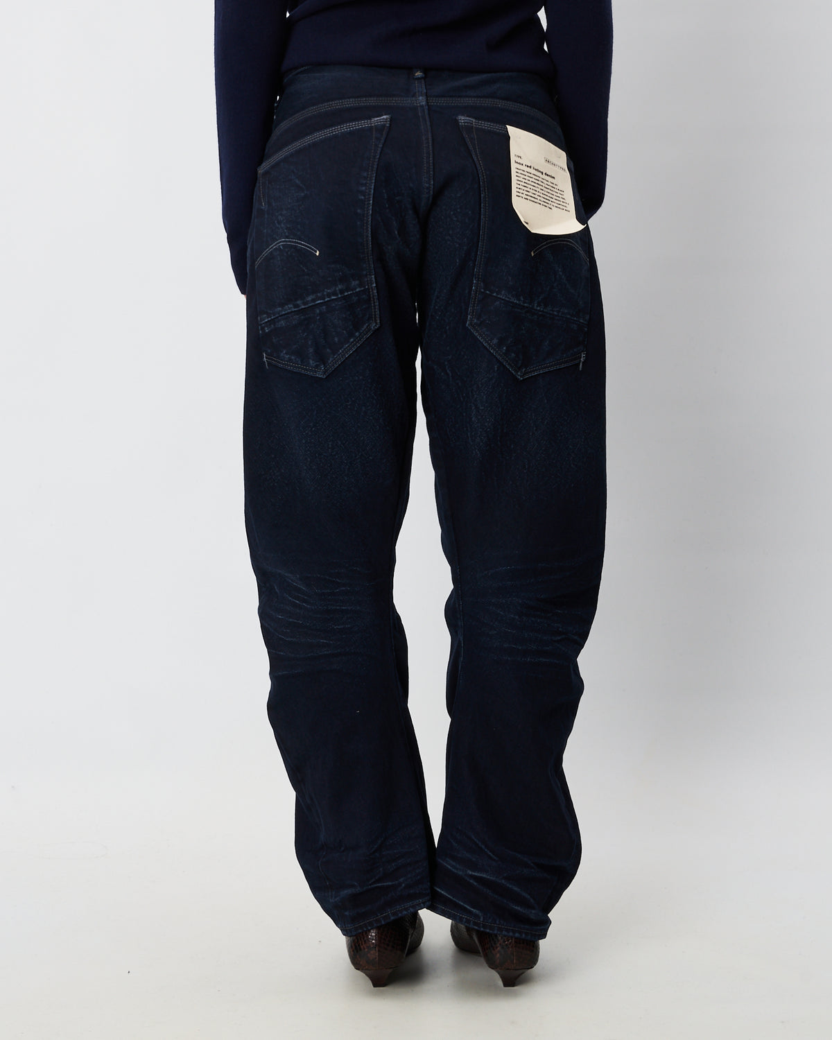 Archetype denim donna baggy blu scuro