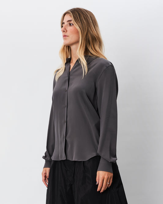 Aspesi camicia grigia in seta
