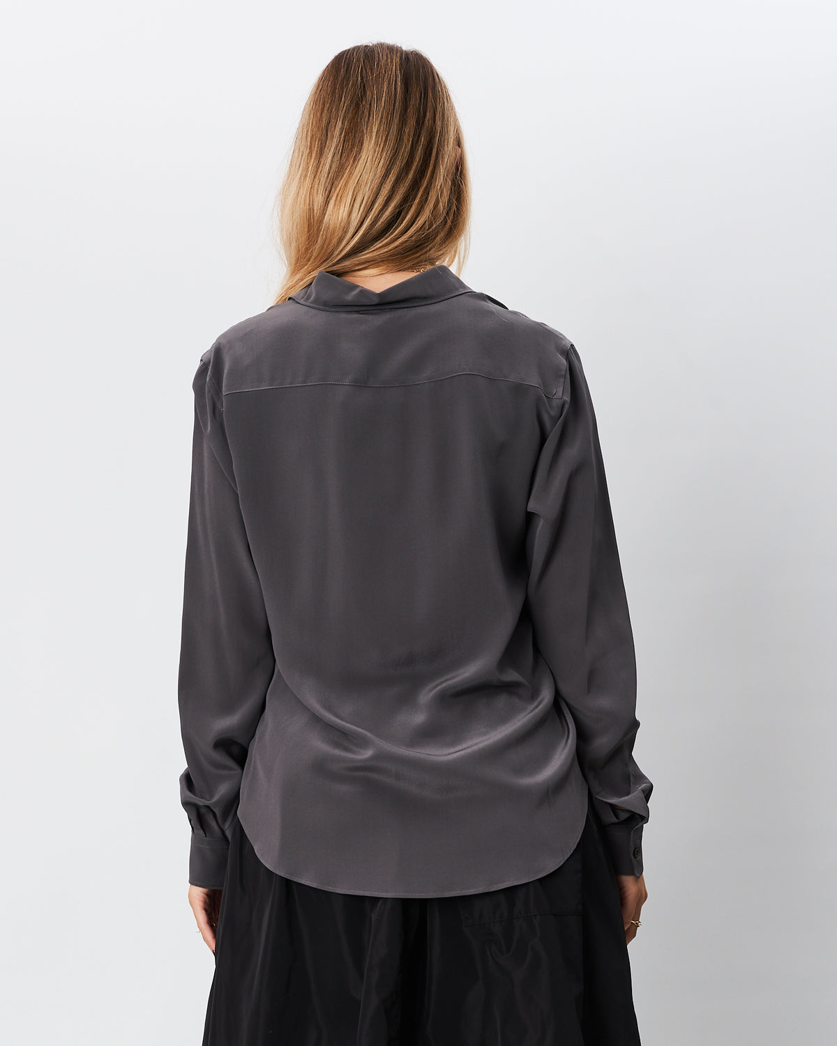 Aspesi camicia grigia in seta