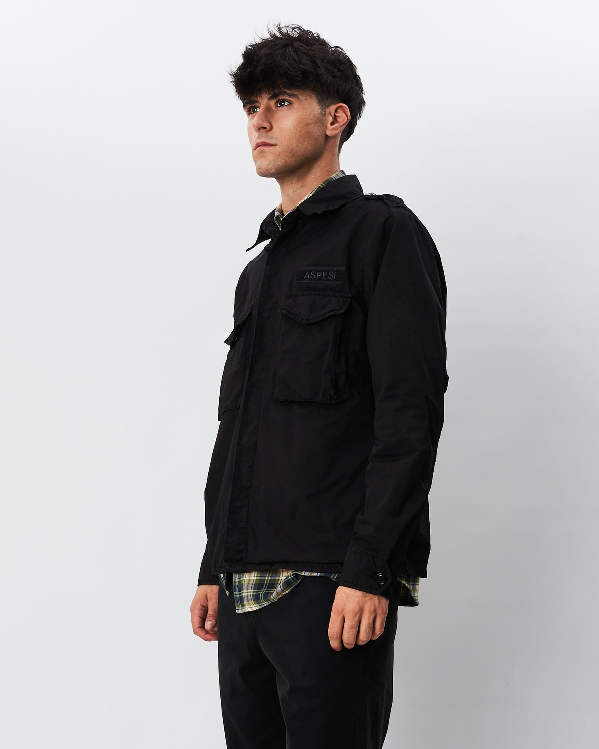 Aspesi camicia militare nera