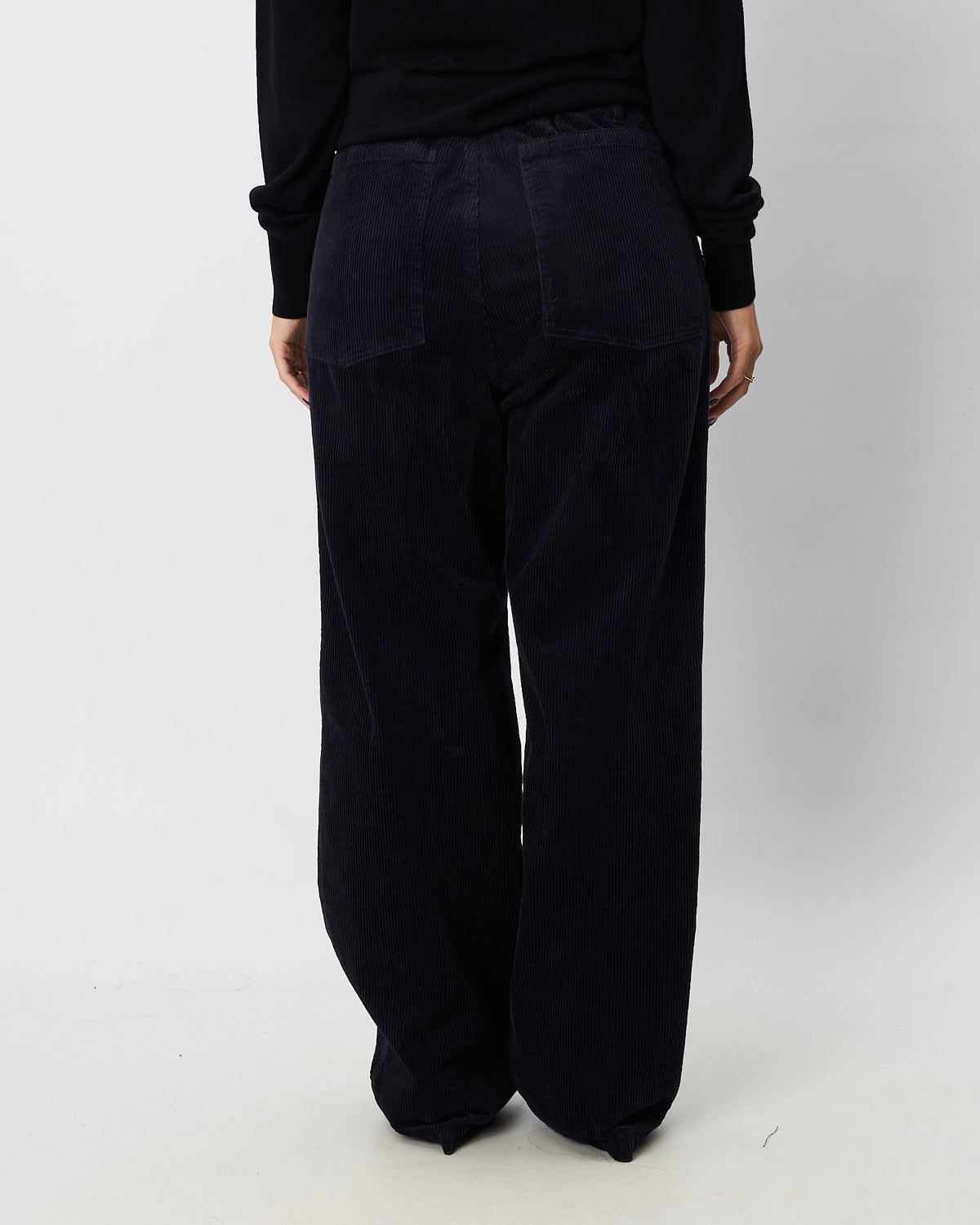 Barena Venezia pantalone blu in velluto a coste