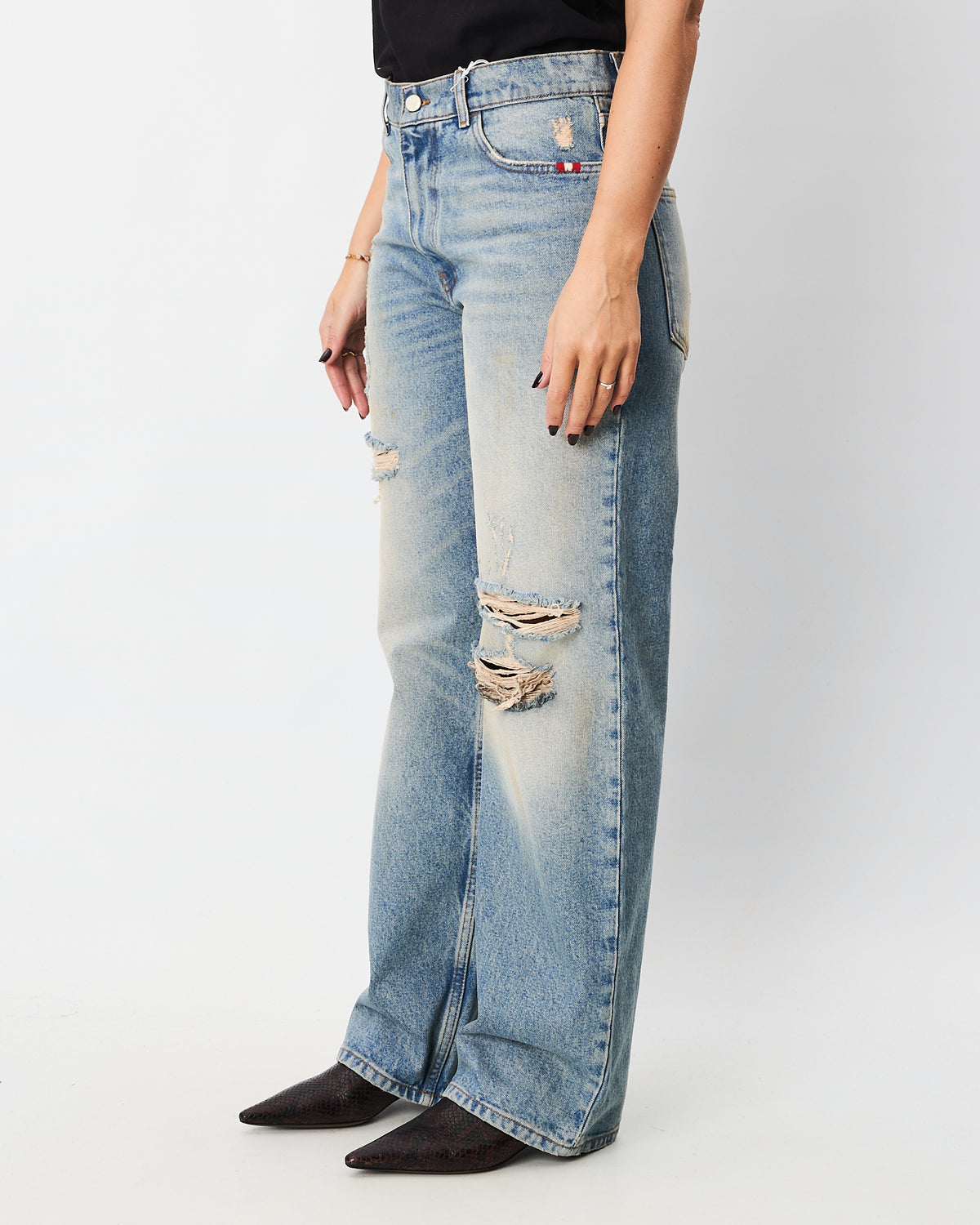 Amish denim azzurro con strappi modello Jenny Downtown