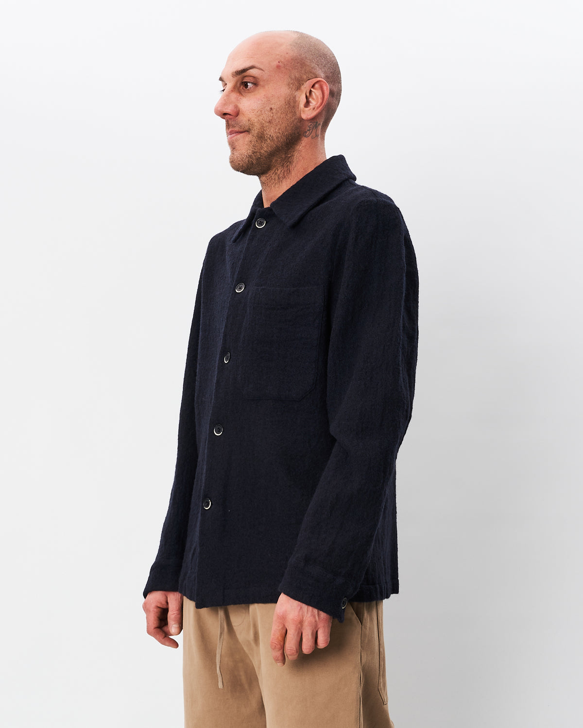 Barena Venezia giacca camicia blu in maglia