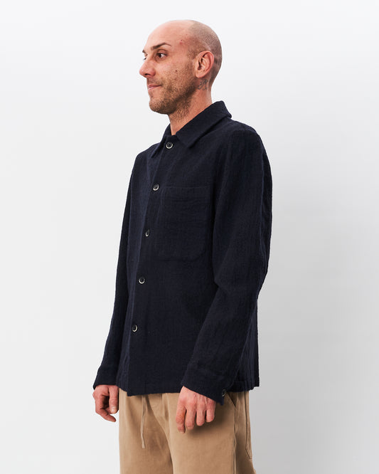 Barena Venezia giacca camicia blu in maglia