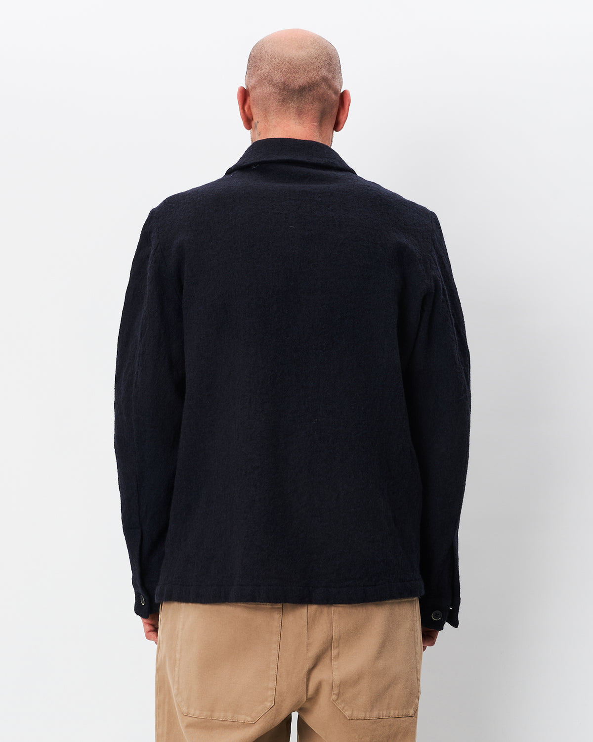 Barena Venezia giacca camicia blu in maglia