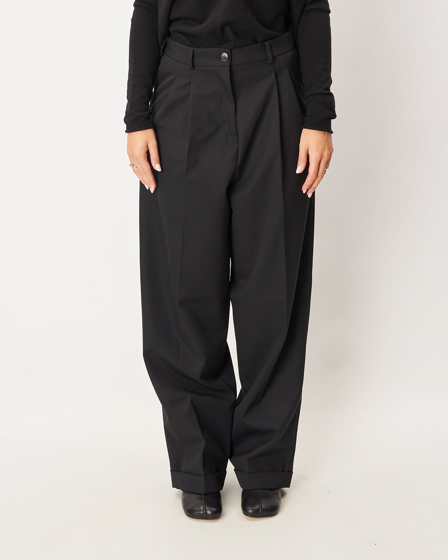 Isabel Benenato pantalone nero baggy