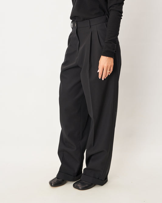 Isabel Benenato pantalone nero baggy