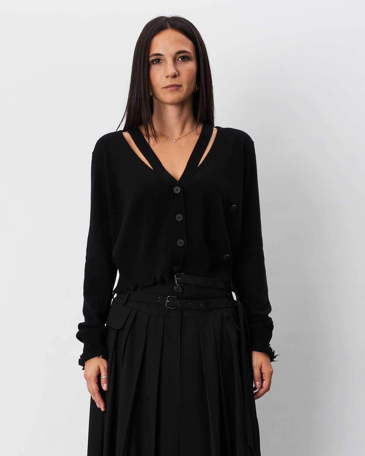 Isabel Benenato cardigan  nero slim