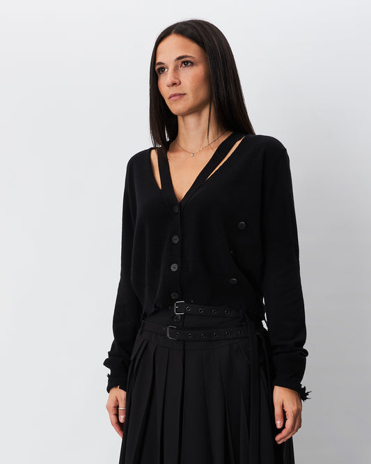 Isabel Benenato cardigan  nero slim