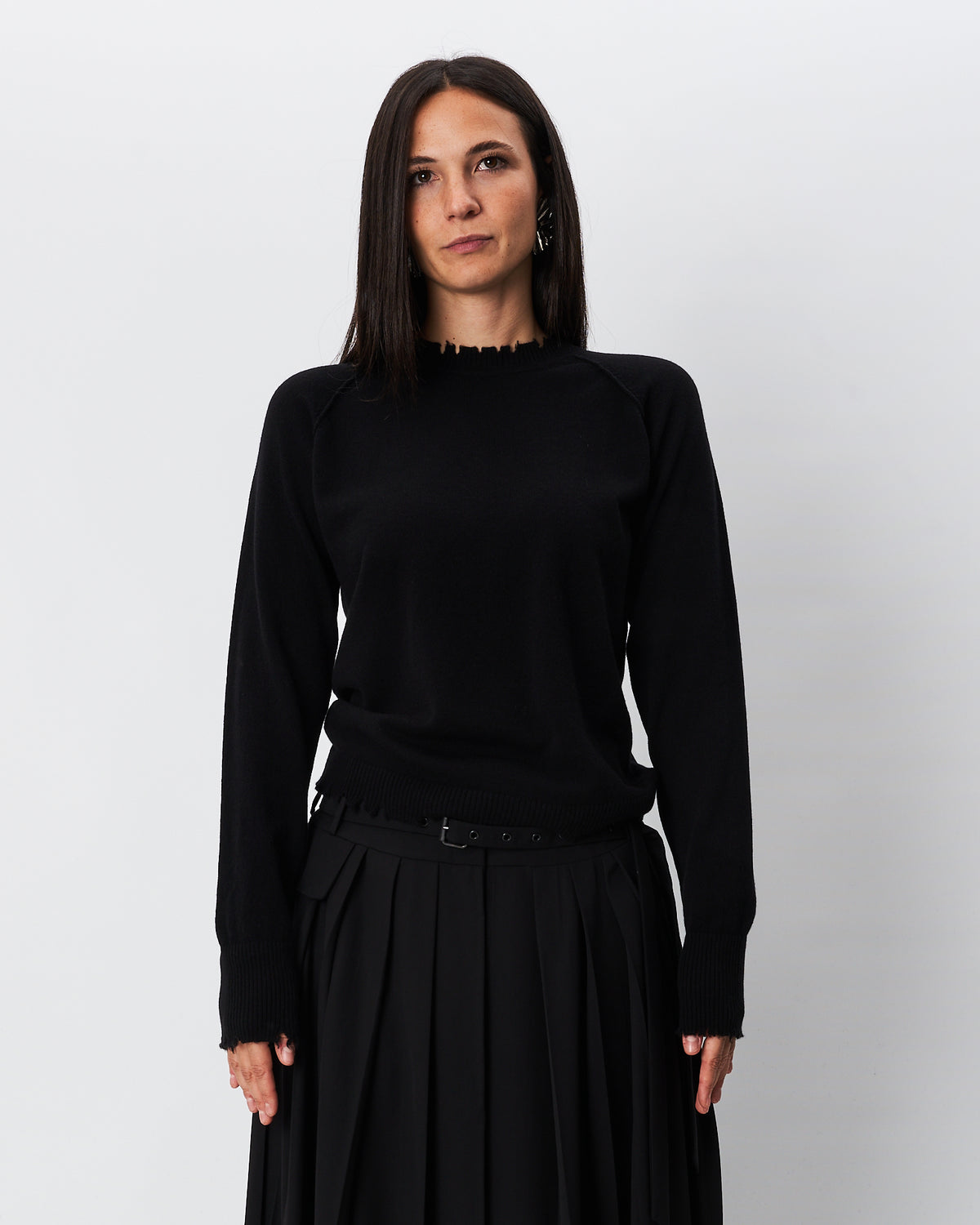 Isabel Benenato maglia girocollo nera