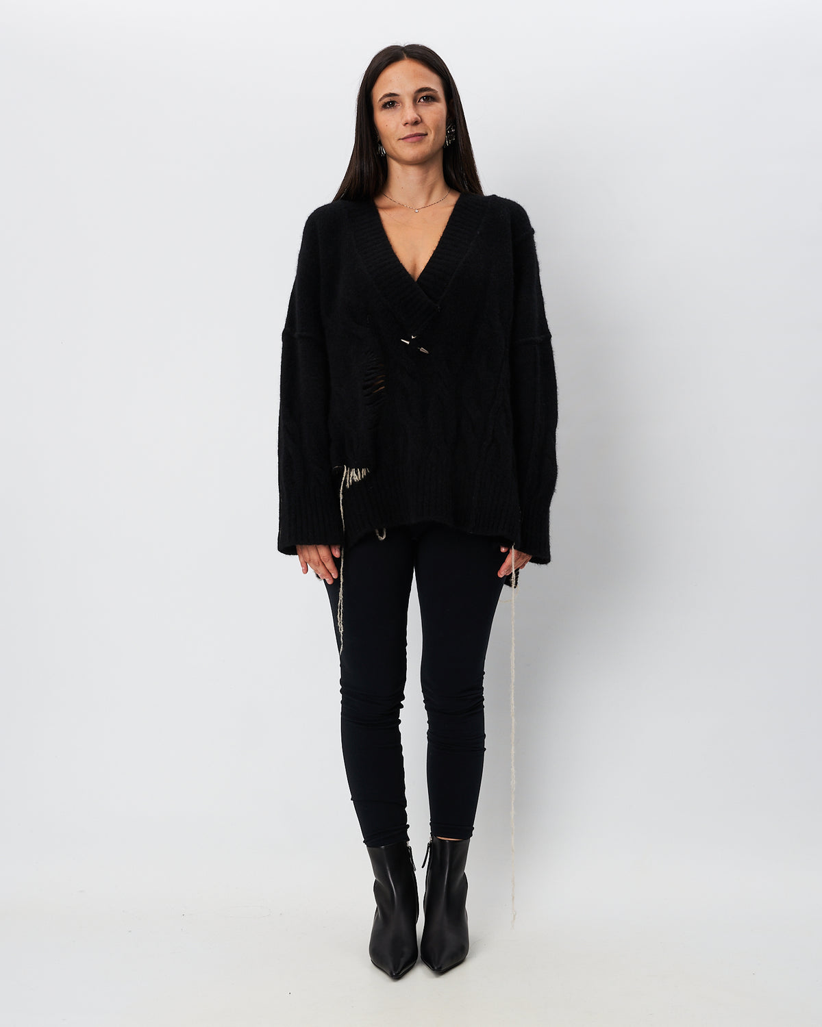 Isabel Benenato maxi maglia in yak
