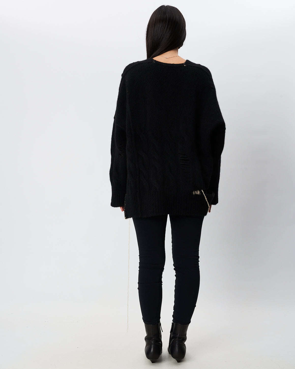 Isabel Benenato maxi maglia in yak