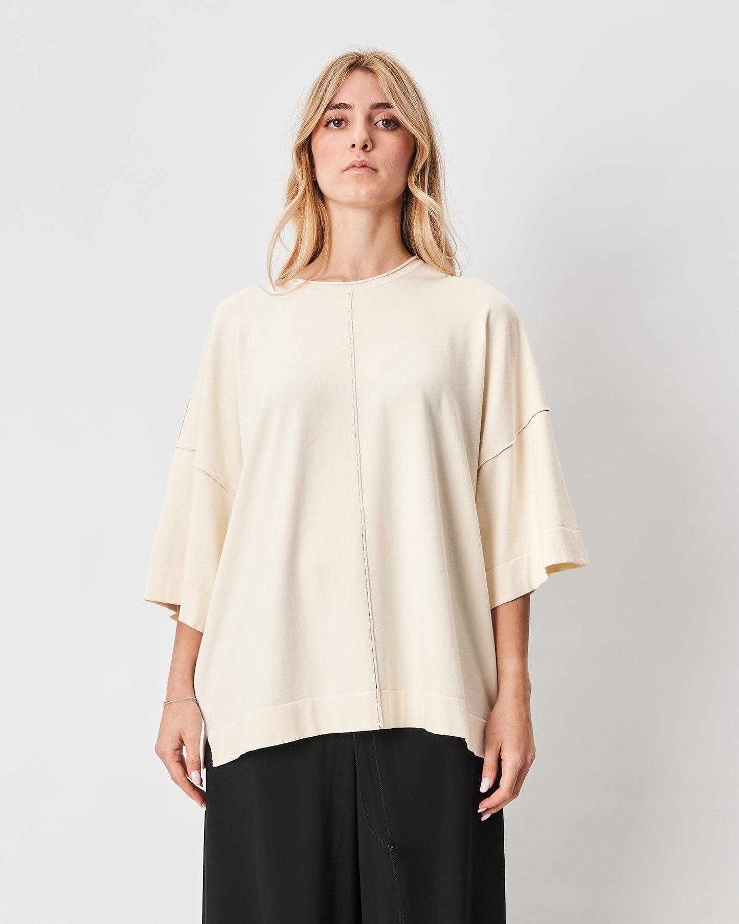 Isabel Benenato maglia latte over