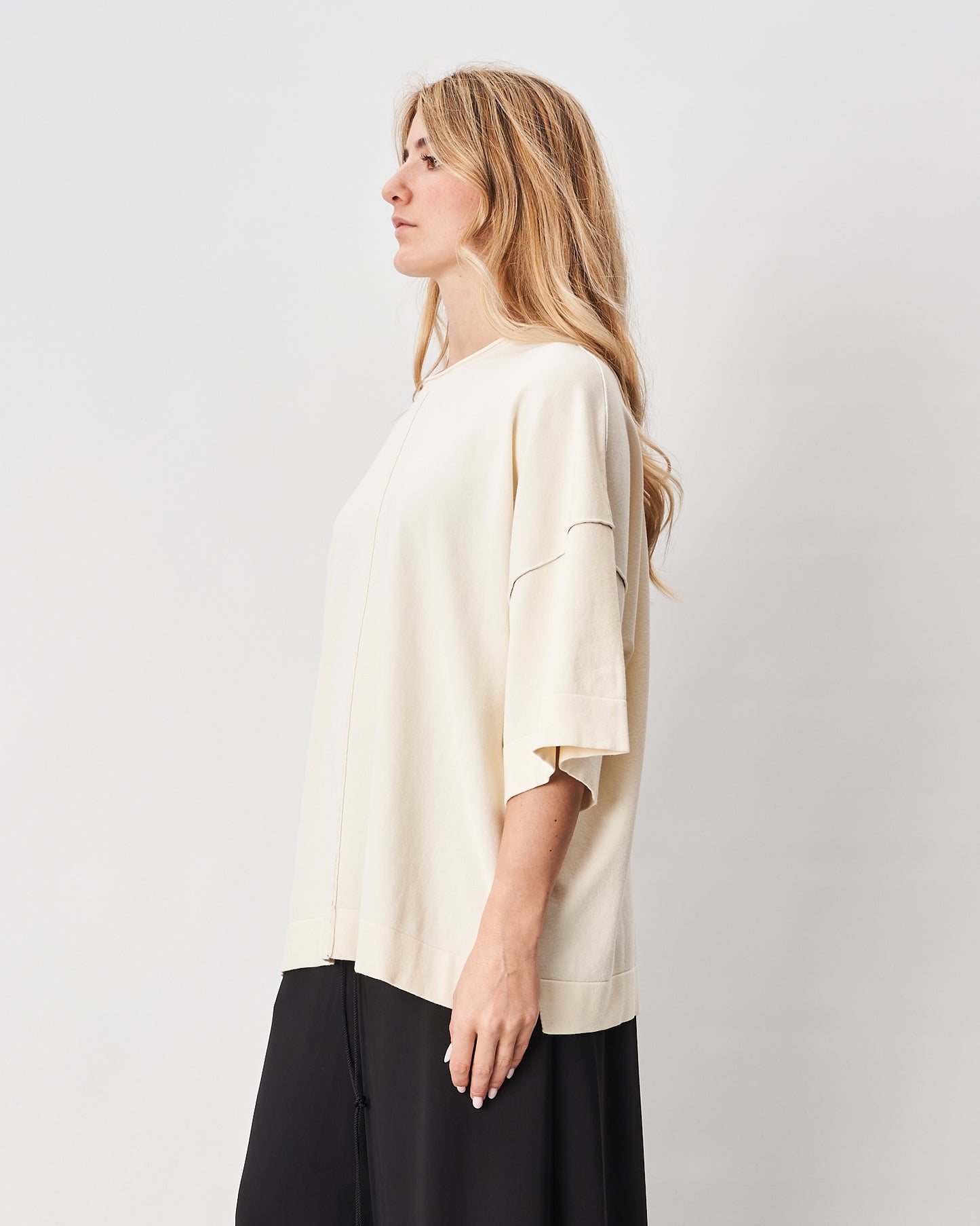 Isabel Benenato maglia latte over