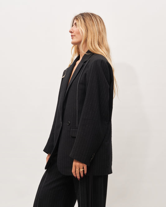 Isabel Benenato blazer gessato