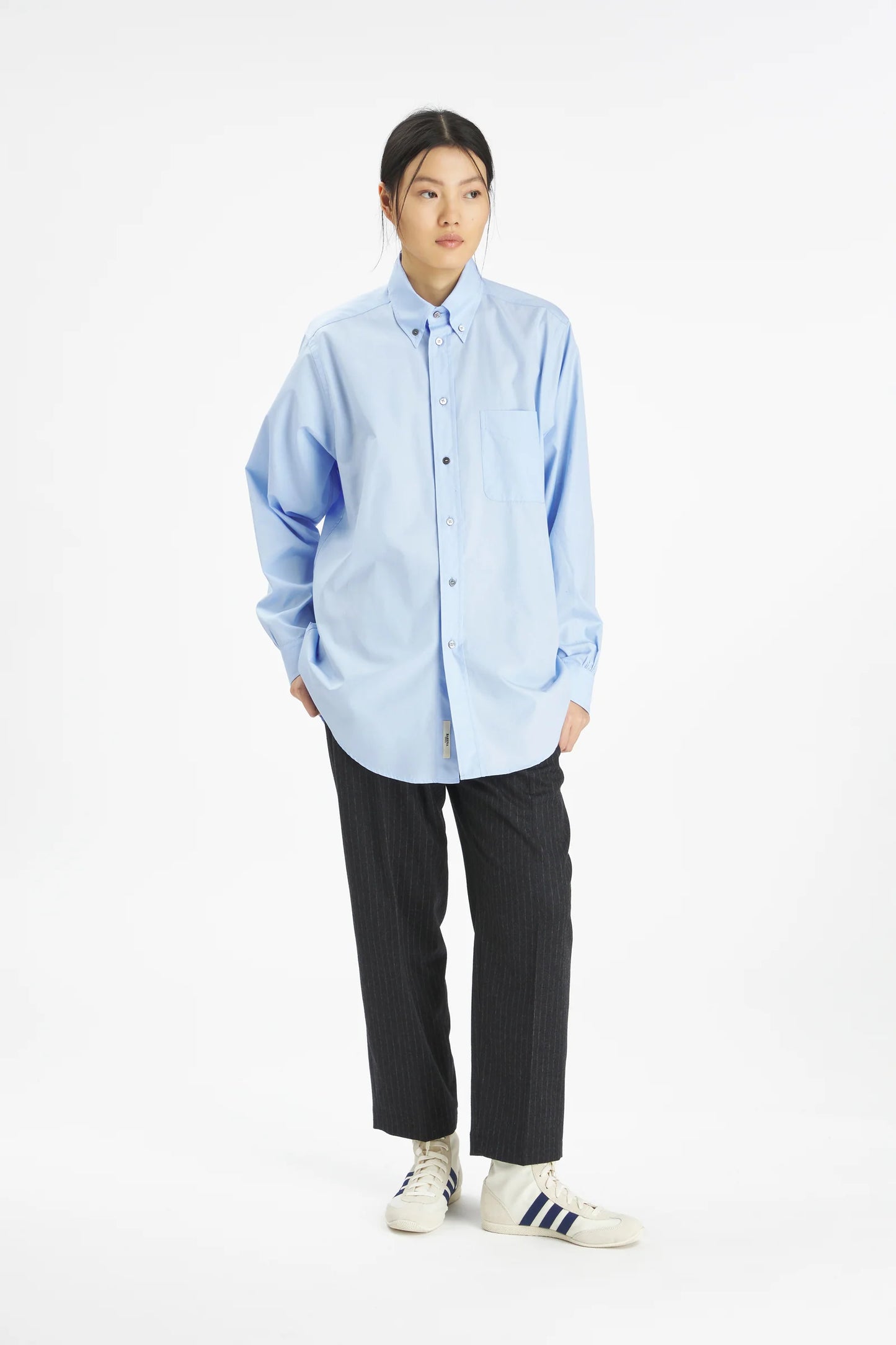 Barena camicia over azzurra