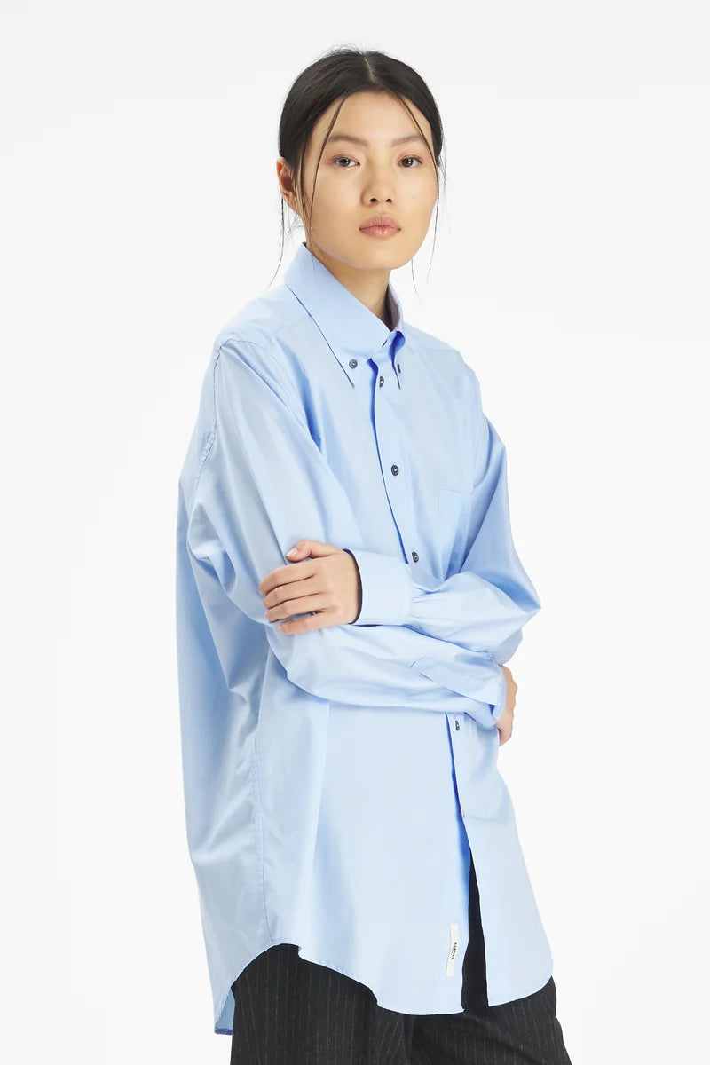 Barena camicia over azzurra