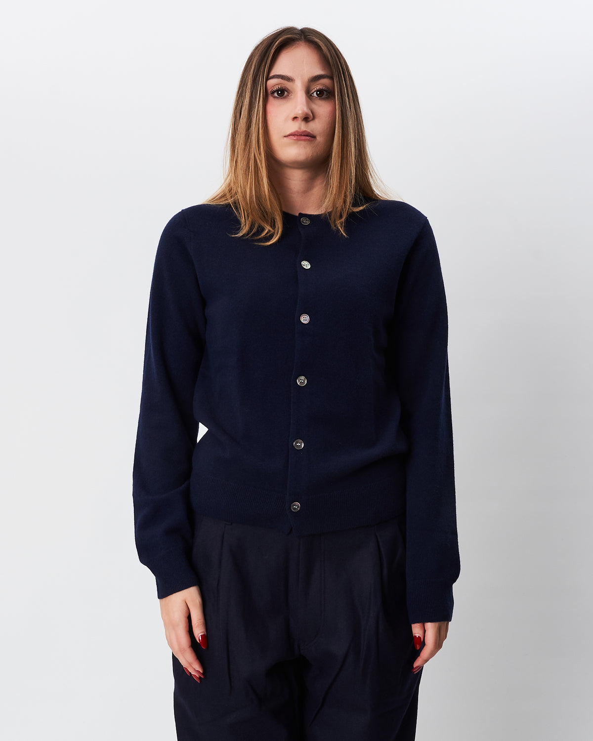 Comme des Garçons cardigan blu