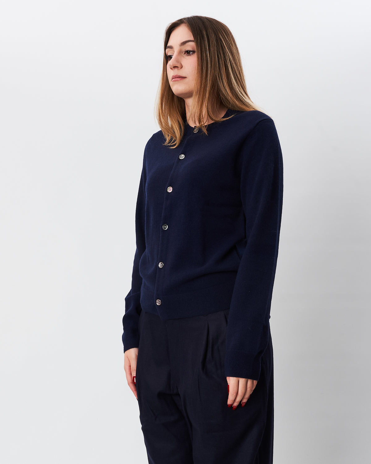 Comme des Garçons cardigan blu