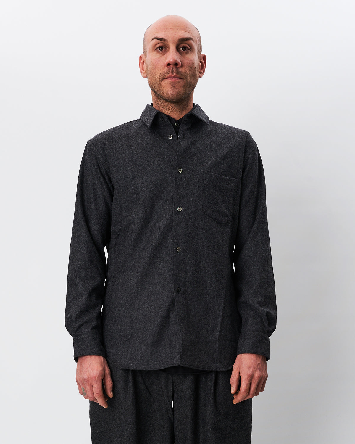 Comme des Garçons camicia in panno di lana