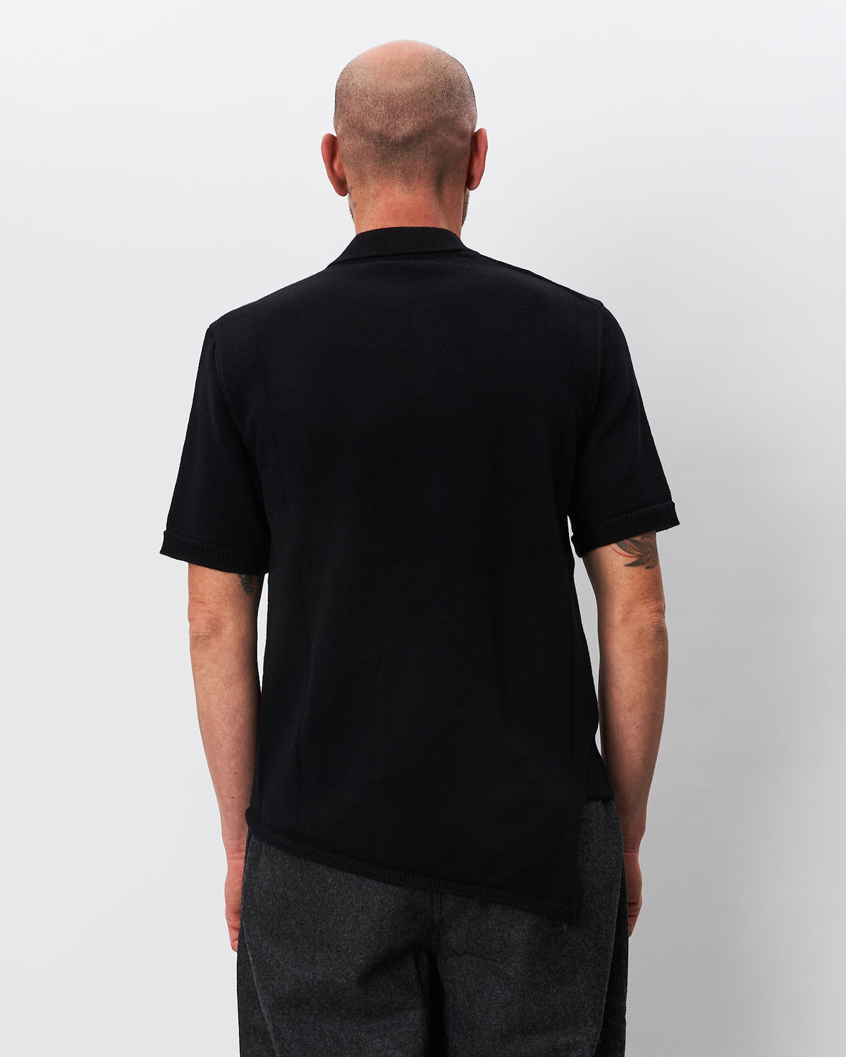 Comme des Garçons polo nera asimmetrica in lana (Copia)