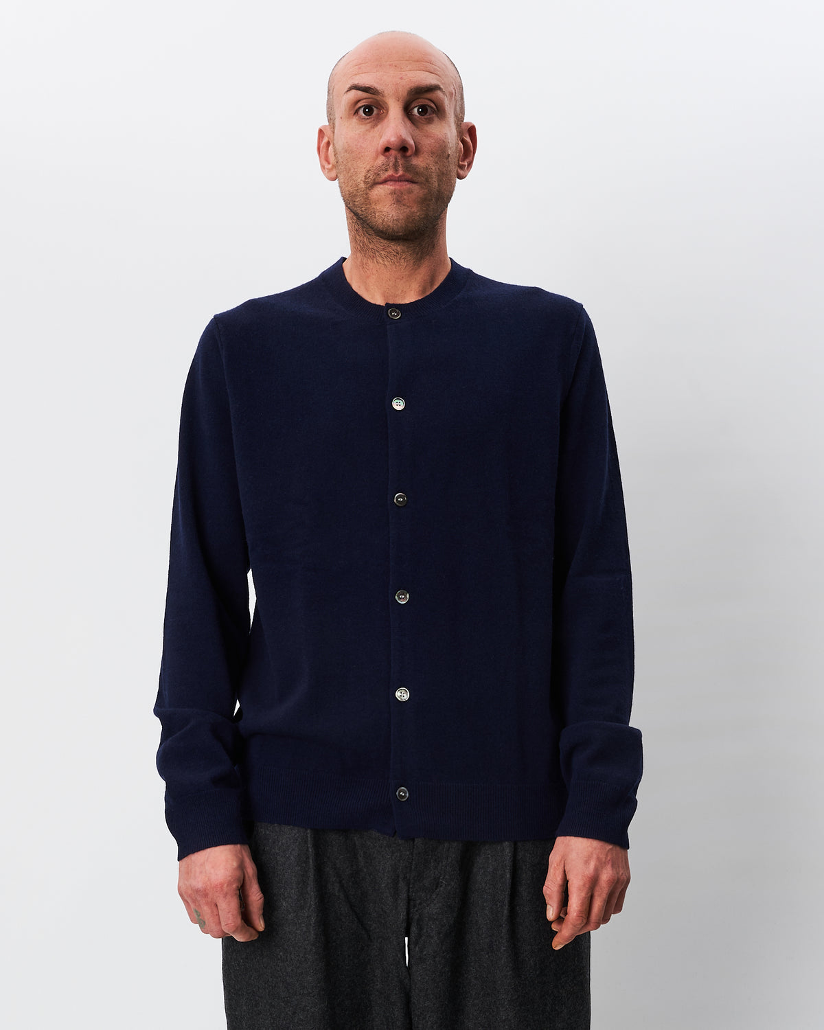 Comme des Garçons cardigan blu